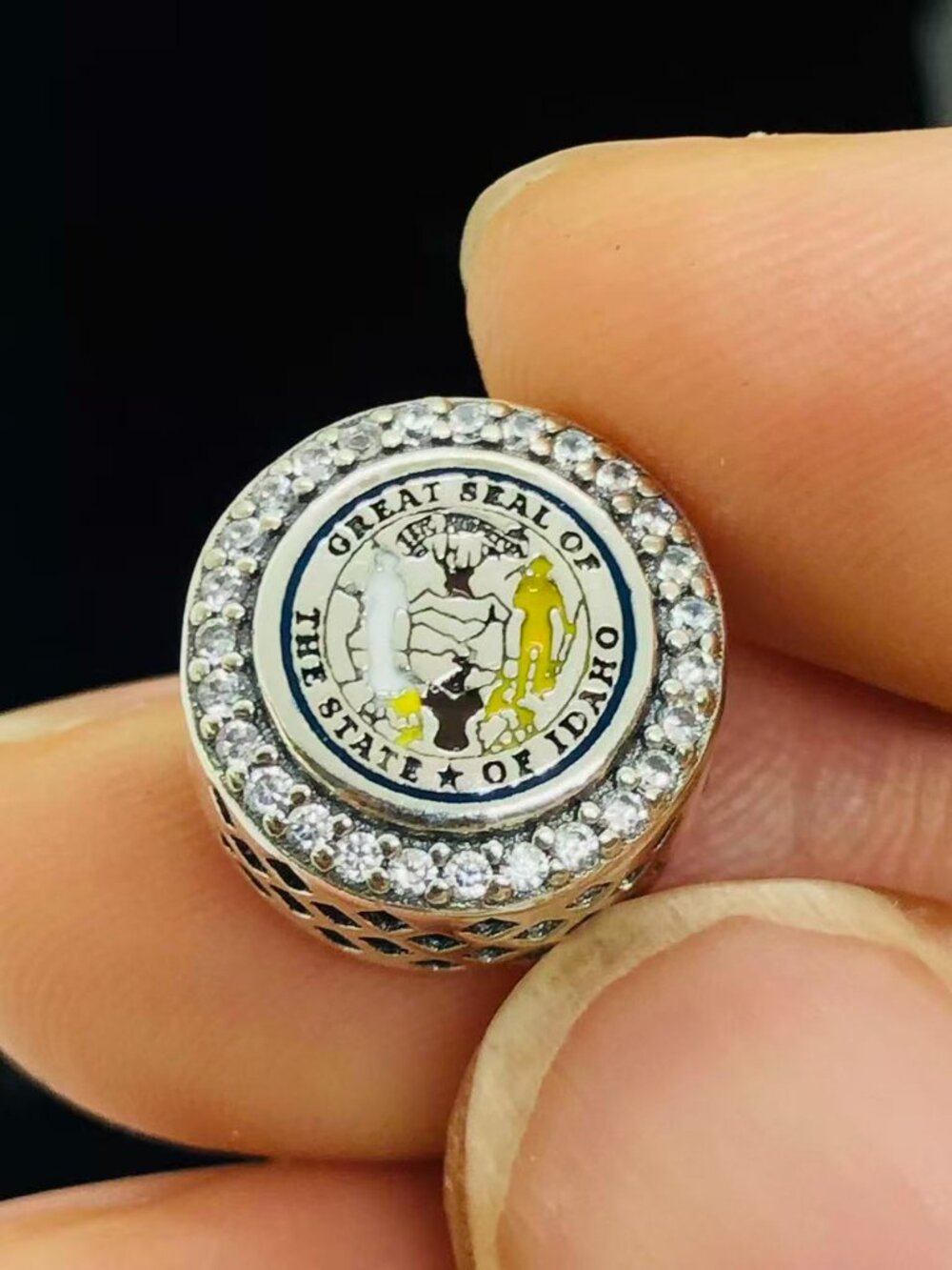 ✨🔥Pandora Idaho State Flag Exclusive Button Charm